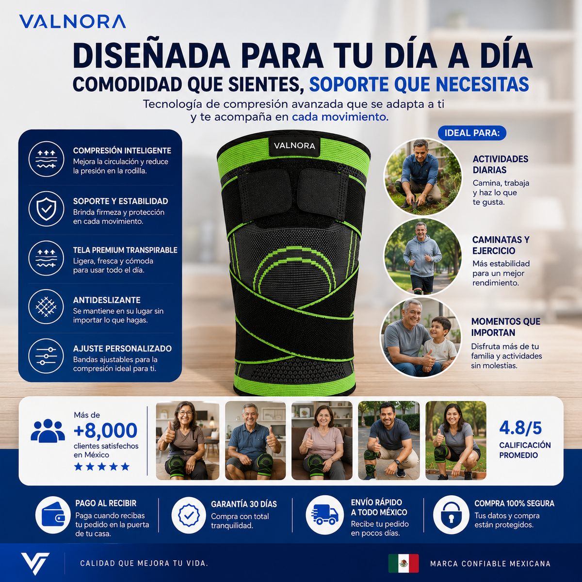 Rodillera de Soporte 360° VALNORA
