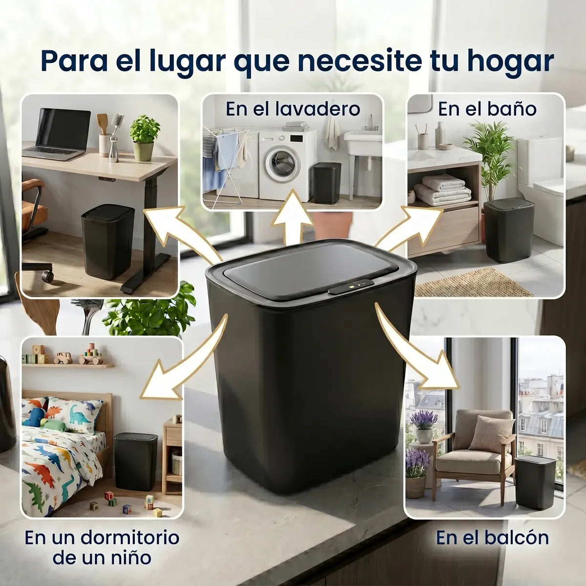 NovaGroup Tacho Inteligente 12L Sensor Automático Cierre Silencioso